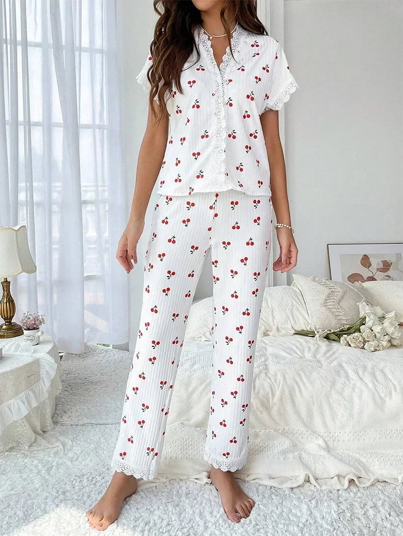 Cherry Blossom Pajama Set