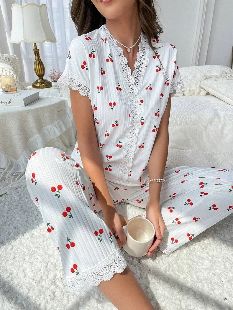 Cherry Blossom Pajama Set