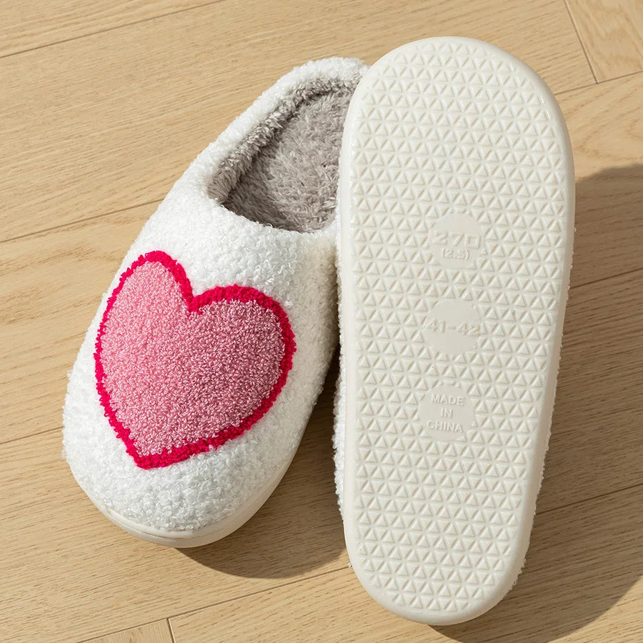 Heartfelt Fluffy Slippers