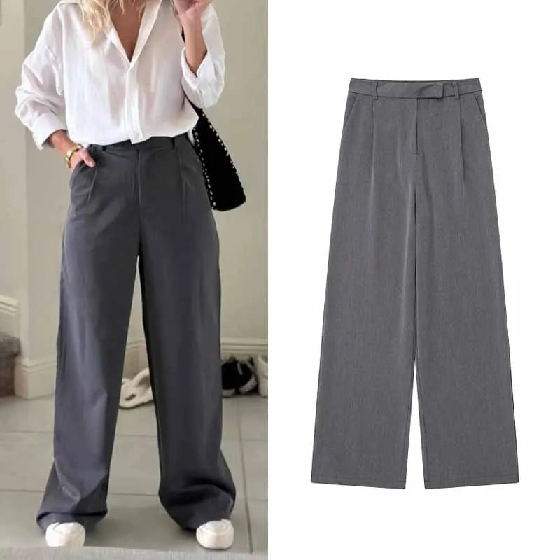 Effortless Grace Wide-Leg Trousers