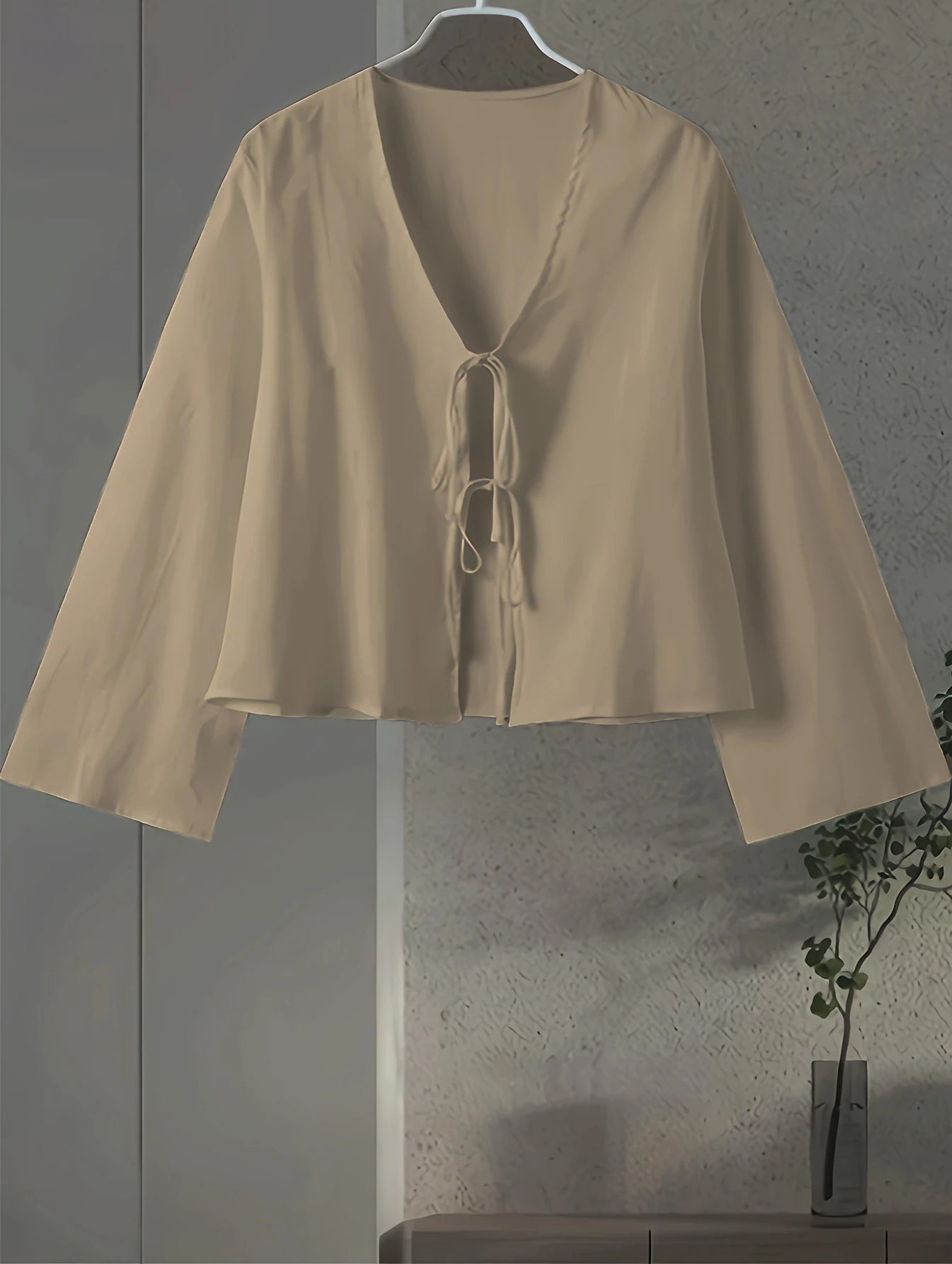 Soft Tie-Waist Kimono Cardigan