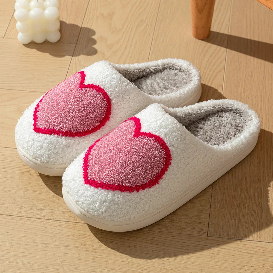 Heartfelt Fluffy Slippers