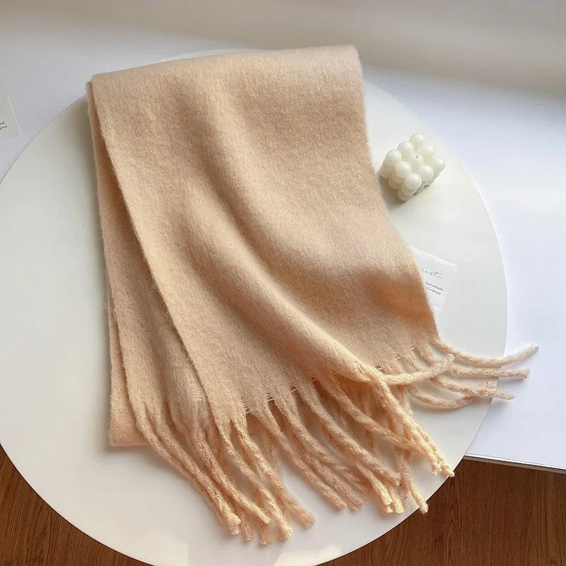 GoldenEase Fringed Scarf