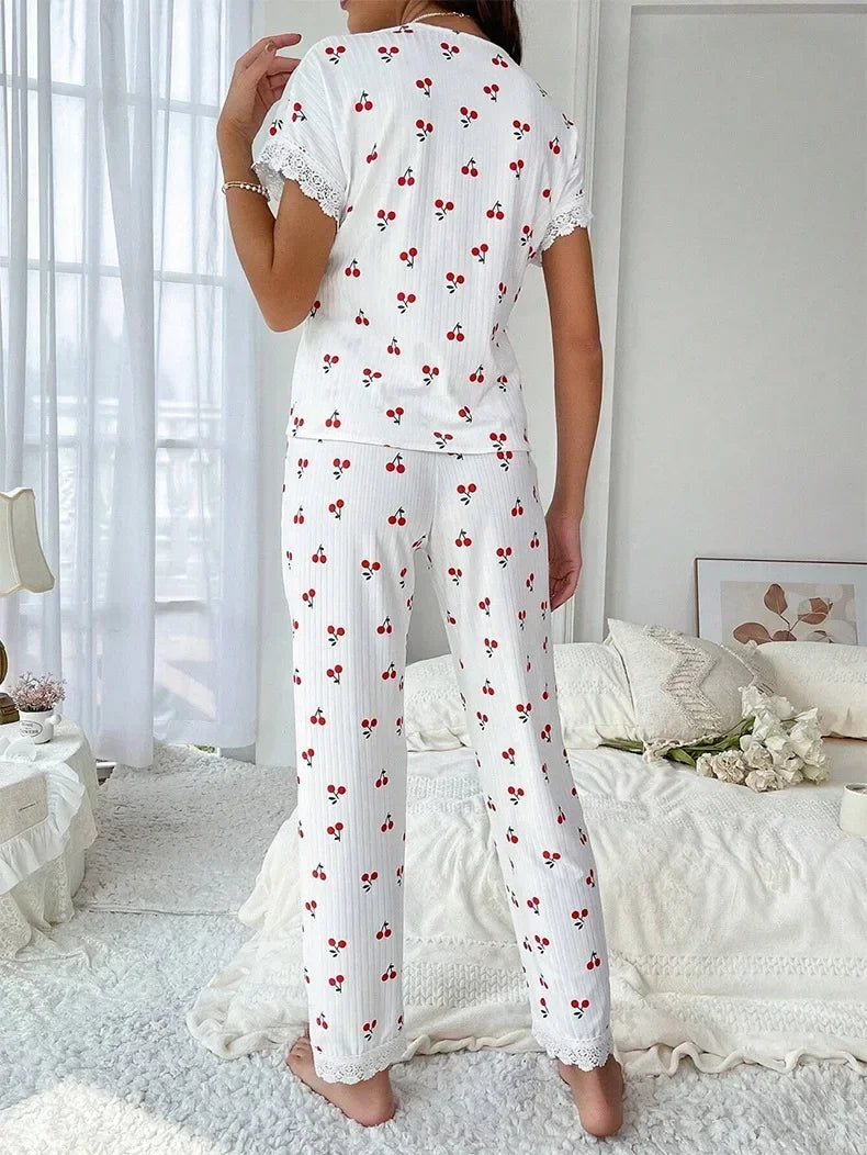 Cherry Blossom Pajama Set