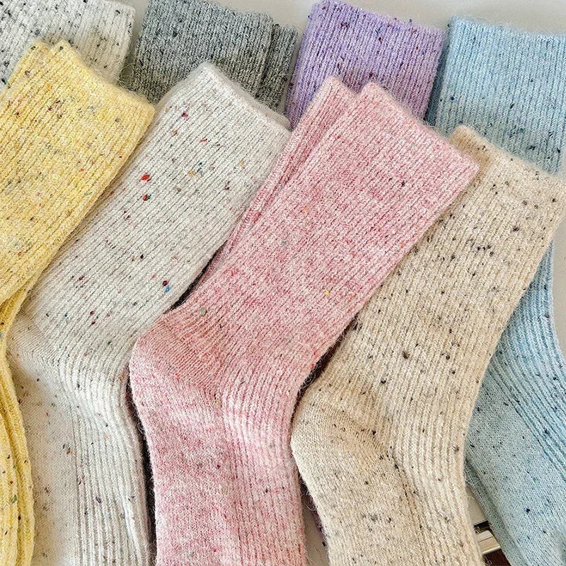 Colorful Speckled Cotton Socks