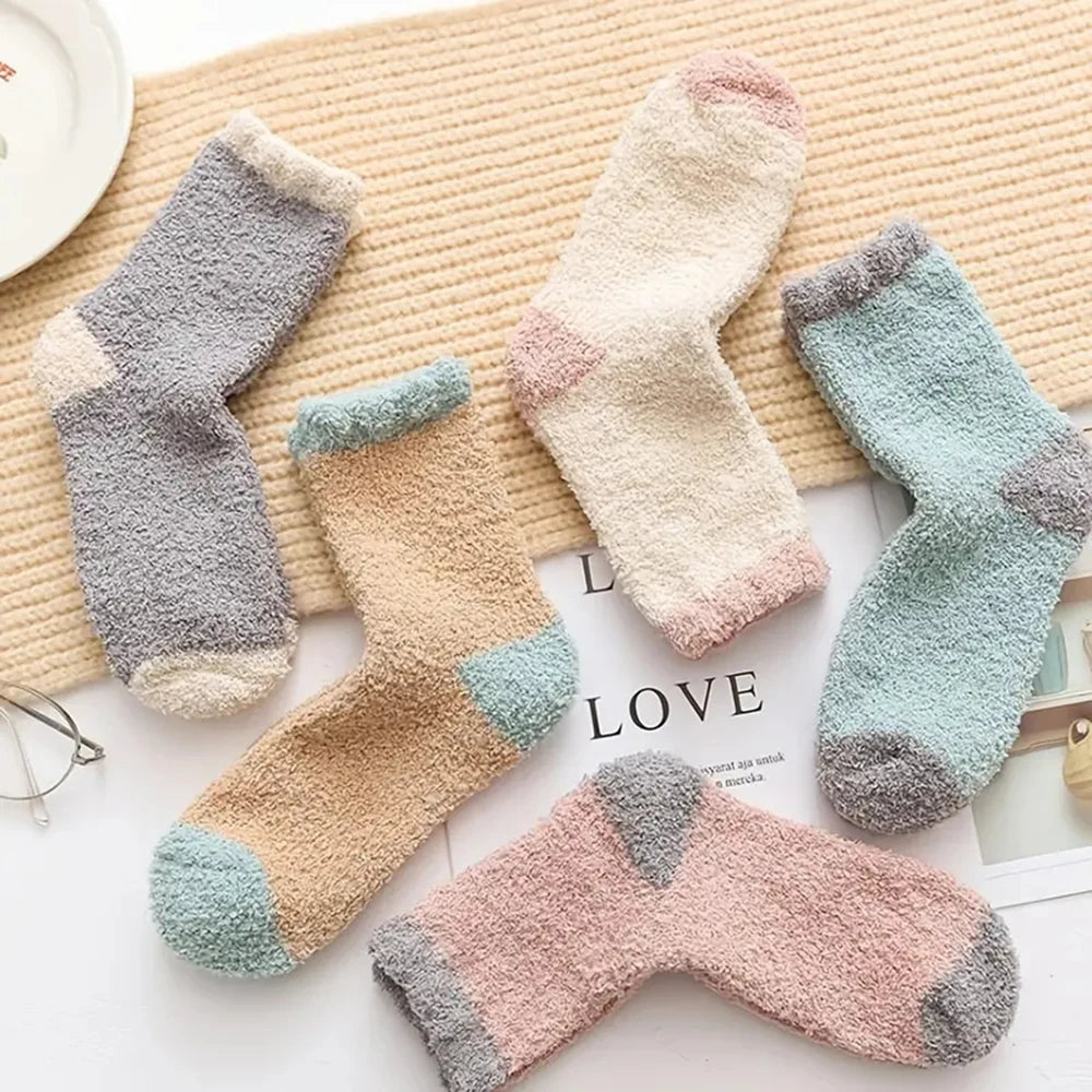 Cozy & Colorful Fluffy Socks