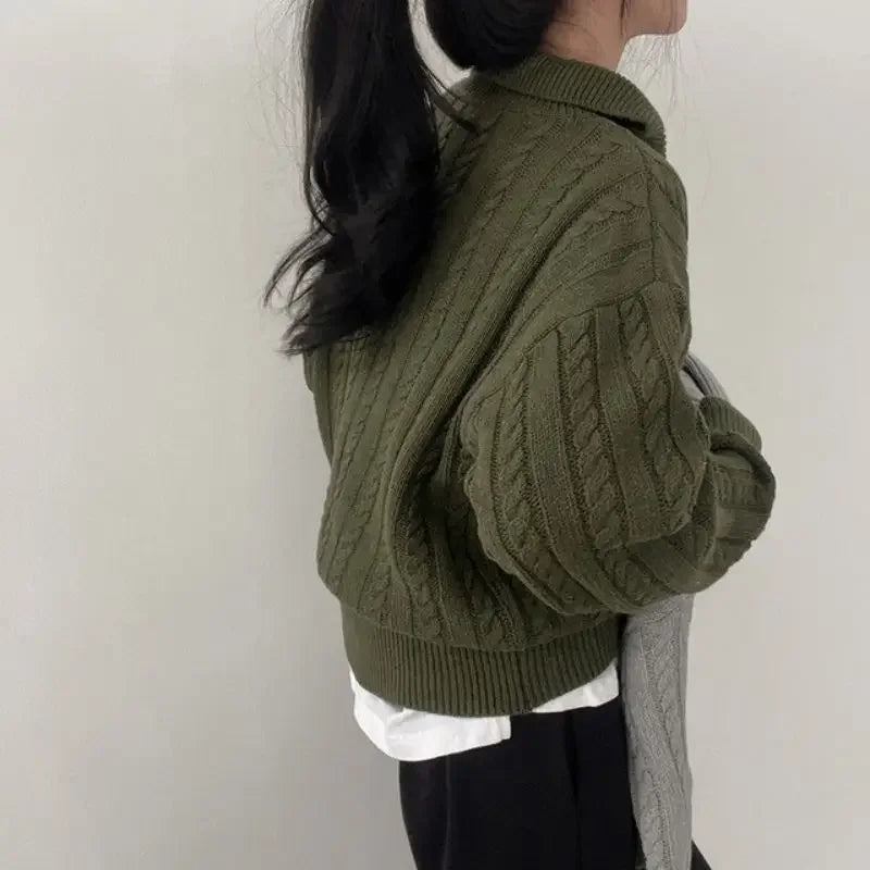 Knitted Zip Sweater